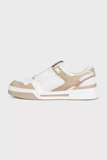 New Roma men's beige sneakers