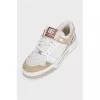 New Roma men's beige sneakers