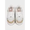 New Roma men's beige sneakers