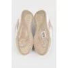 New Roma men's beige sneakers