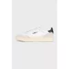 Men's white leather sneakers