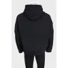 Men's hoodie with contrasting logo