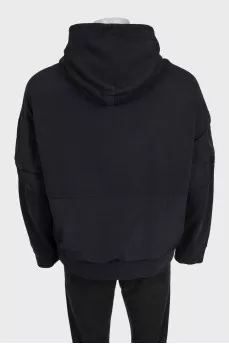 Men's hoodie with contrasting logo