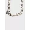 Long necklace with logo pendant
