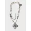Long necklace with logo pendant