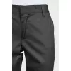 Cropped trousers with a mid-waist