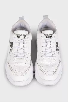 White Speedtrack sneakers