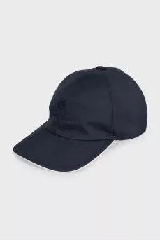 Blue cap with logo