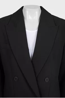 Black double-breasted jacket