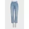 Blue cropped jeans