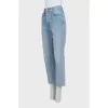 Blue cropped jeans