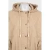 Brown jacket with a hood