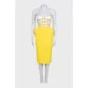 Yellow dress with patch pockets