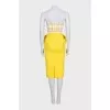 Yellow dress with patch pockets