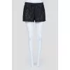 Lace mini shorts