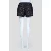 Lace mini shorts
