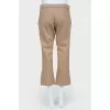 Dense beige shortened trousers