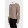 Brown cropped cardigan
