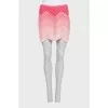 Pink knitted skirt