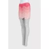 Pink knitted skirt