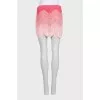 Pink knitted skirt