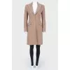 Beige fitted coat