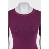 Shiny pink t-shirt with tag