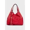 Red leather Soho bag