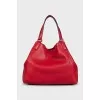 Red leather Soho bag