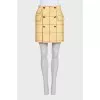 Yellow plaid skirt with tag