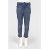 Baby blue jeans
