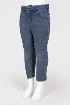 Baby blue jeans