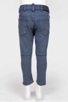 Baby blue jeans