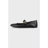 Leather Mary Jane ballet flats