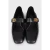 Leather Mary Jane ballet flats