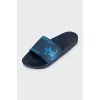 Men's blue flip-flops