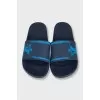 Men's blue flip-flops