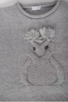 Children's sweater with short sleeves