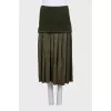 Green fitted skirt