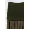 Green fitted skirt