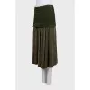 Green fitted skirt