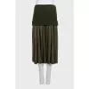 Green fitted skirt