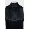 Silk blouse with ties at the neck