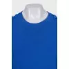 Blue straight-cut T-shirt