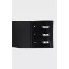 Wide black combination belt