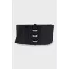 Wide black combination belt