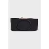 Wide black combination belt