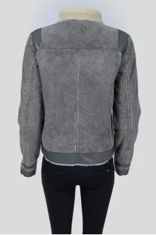 Gray children's bomber jacket