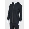 Black hooded jacket