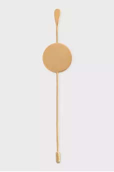 Golden needle brooch